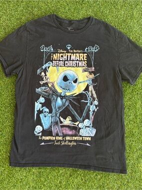 The Nightmare Before Christmas Jack Skellington Graphic Tee - Black